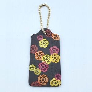 Coach Hangtag Tea Rose New Black Multicolor